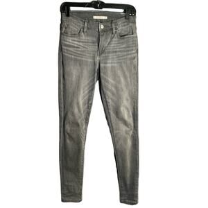 Levi’s 710 Super Skinny Gray Mid Rise Jeans Size 27